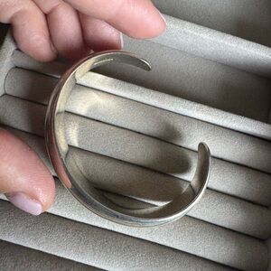 Vintage Solid Sterling Silver Wide Cuff Bracelet